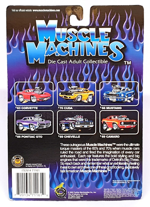 Muscle Machines 1/64 Scale 71161 02-12 - 1970 Plymouth Cuda - Green