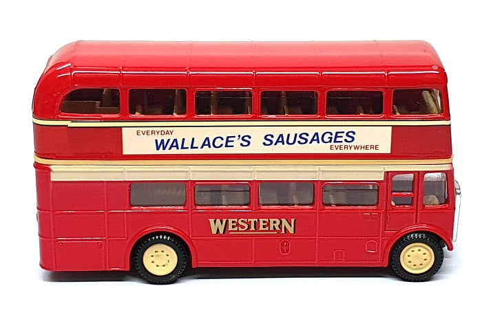 Corgi 12cm Long Diecast D599 - AEC D/Deck Bus Western - Red