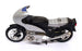 Corgi Appx 11.5cm Long Plastic Model 51696 - Wheelie Bikes Cafe Racer - Silver