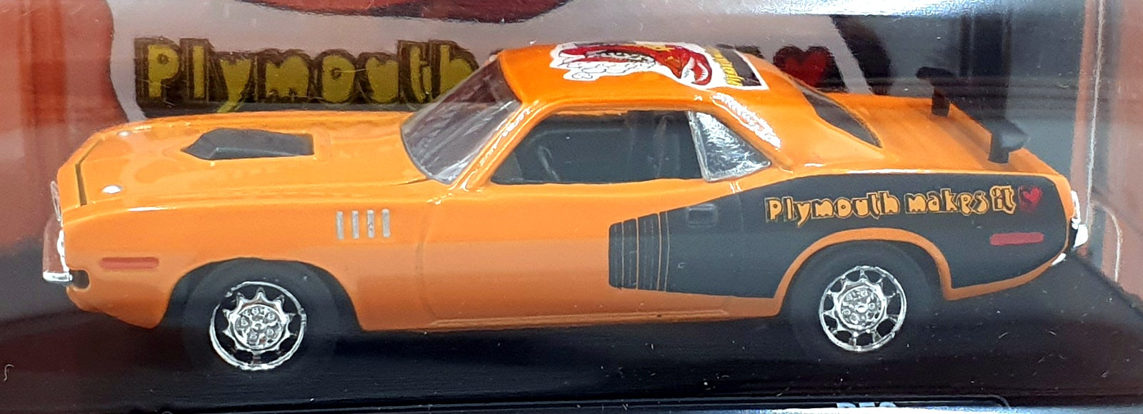 Castline M2 Machines 1/64 Scale R50 - 1971 Plymouth HEMI Cuda - Orange