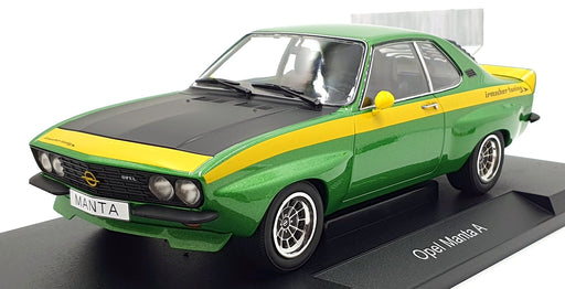 MCG 1/18 Scale Diecast MCG18425 - Opel Manta A - Met. Green/Yellow