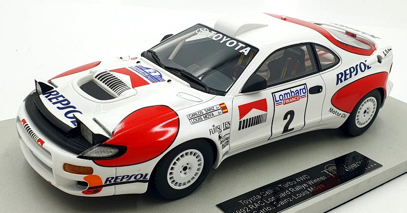 Top Marques 1/18 Scale TOP34B - Toyota Celica Turbo RAC Winner 1992