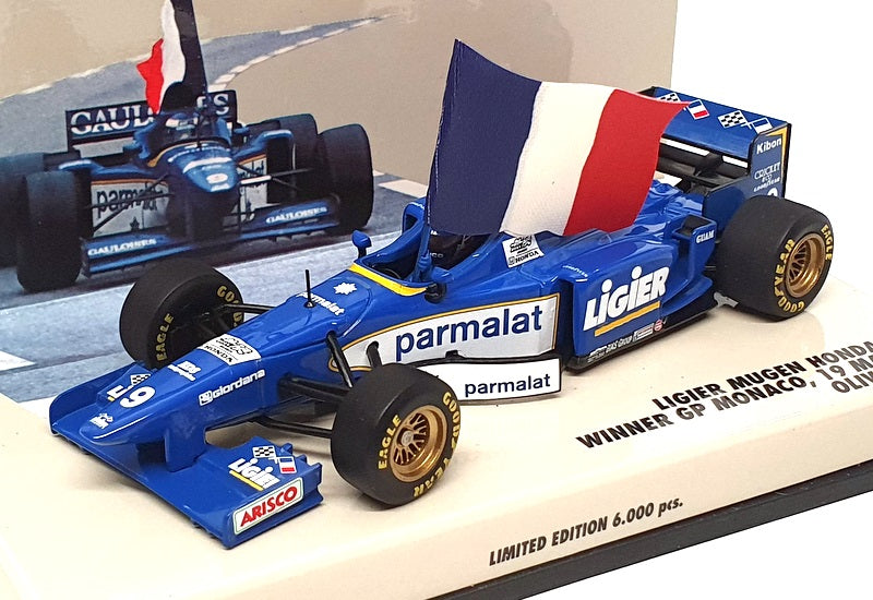 Minichamps 1/43 Scale 430 960099 - F1 Ligier Honda Winner Monaco GP 1996 Panis