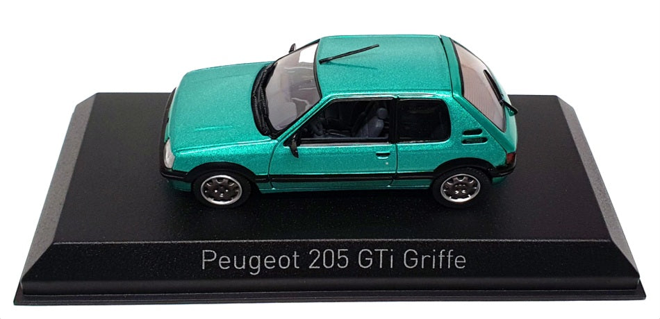Norev 1/43 Scale Diecast 471722 - 1990 Peugeot 205 GTi Griffe - Green