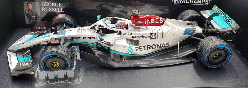 Minichamps 1/18 Scale 110 220763 F1 Mercedes AMG W13 E 2022 Monaco Russell #63