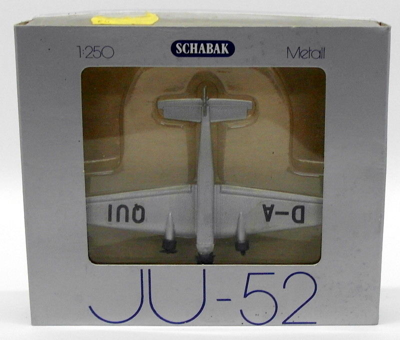 Schabak 1/250 Scale Diecast 1027/1 - Junkers JU-52 - Silver
