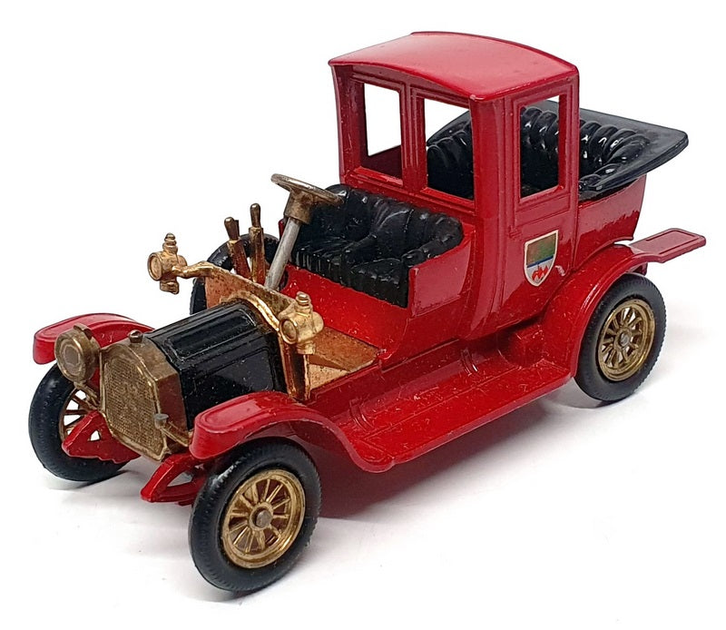 Matchbox Appx 9cm Long Diecast Y-11 - 1912 Packard Landaulet - Red