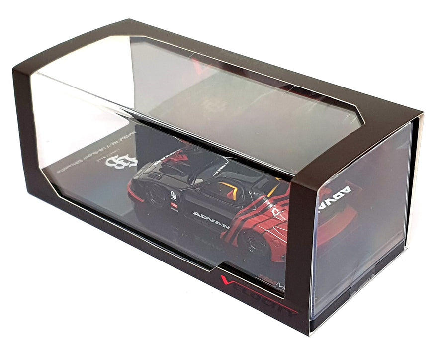 TSM 1/43 Scale TSMV0026 - Mazda RX-7 LB Super Silhouette Advan - Black/Red