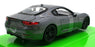 Welly NEX 1/24 Scale Diecast 24125W-SG - Maserati Granturismo Flogore Dark Grey