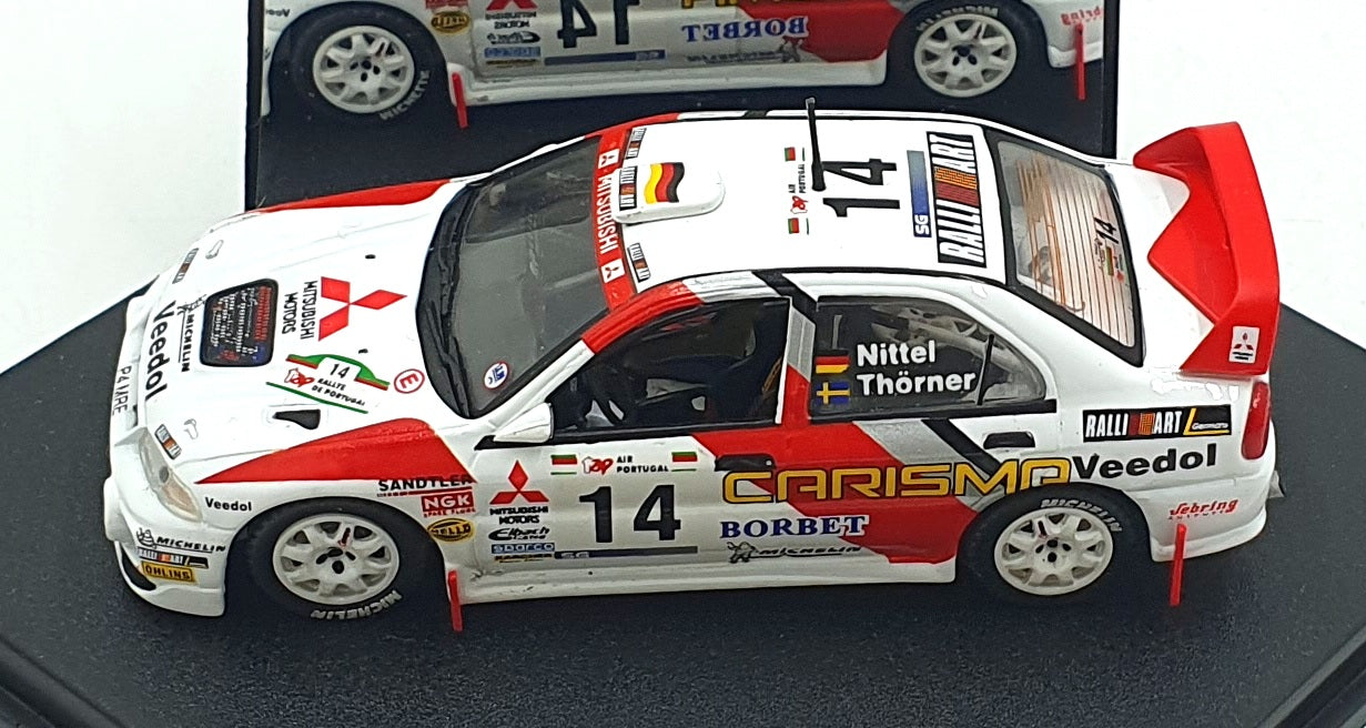 Vitesse 1/43 Scale V98108 - Mitsubishi Carisma GT #14 Portugal Rally 1998