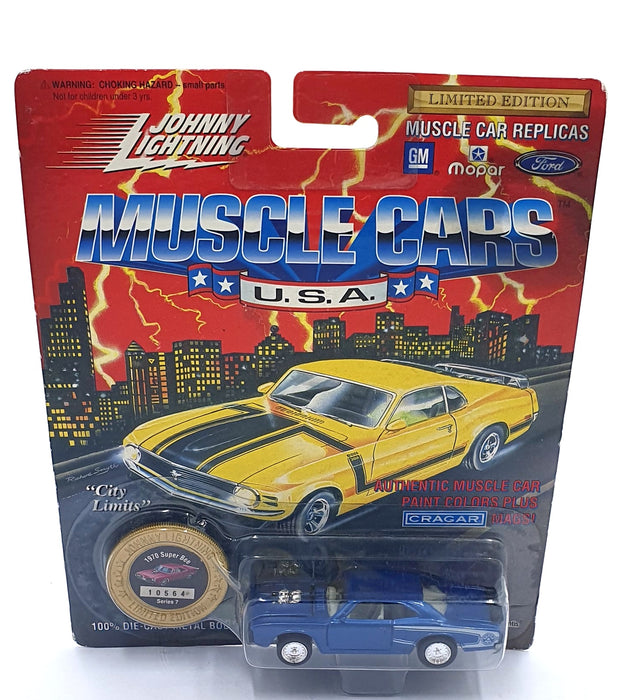 Johnny Lightning 1/64 Scale 200-170 - Muscle Cars USA 1970 Super Bee - Met. Blue