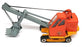 Corgi Toys Original Diecast 1128 - Priestman Luffing Shovel - Orange/Yellow