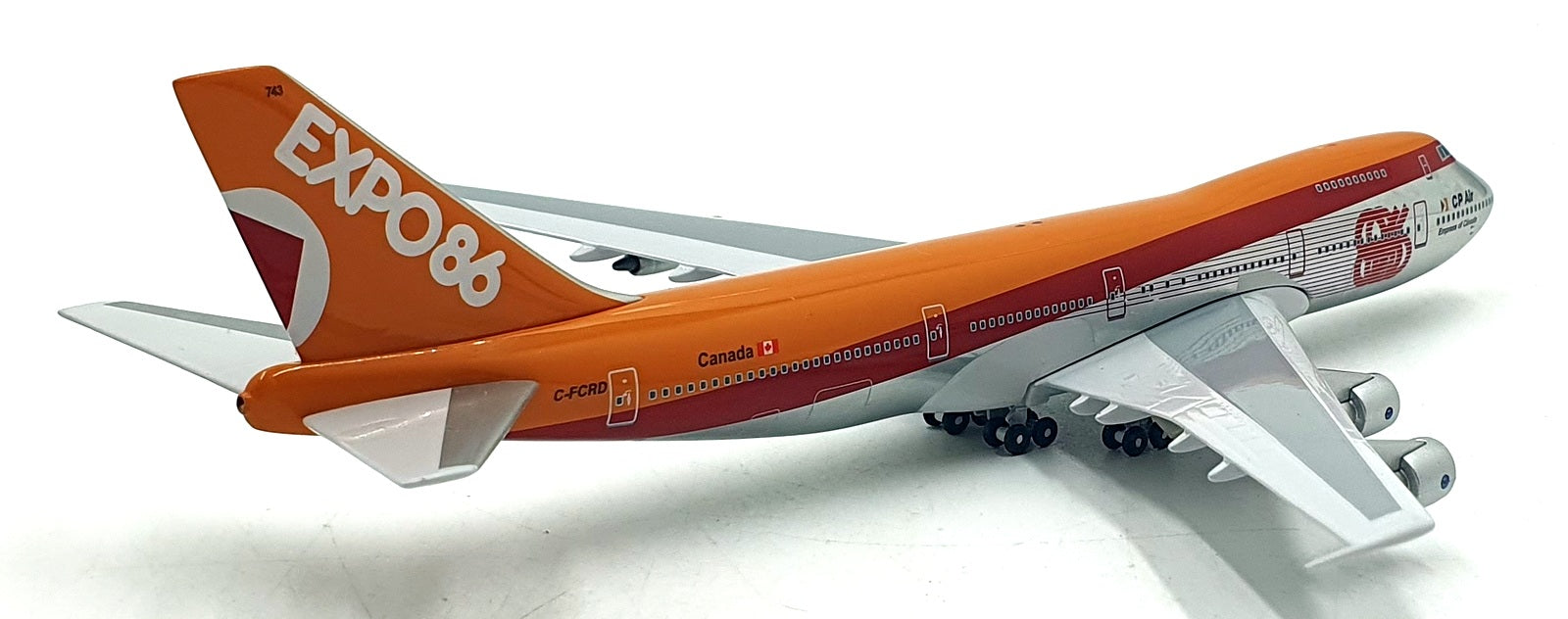 Aero Classics 1/400 Scale 090326C Boeing 747 "Empress of Canada" Aircraft EXPO86