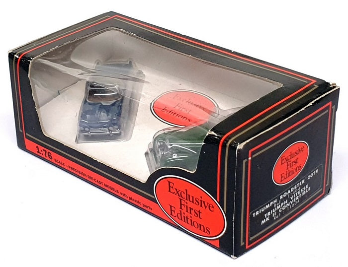 EFE 1/76 Scale 11404 11604 - Triumph Rodster 20TR & Vitesse Mk2 - Blue Green