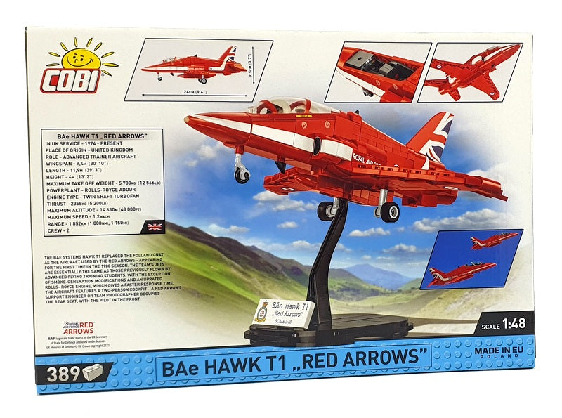 Cobi Bricks 1/48 Scale 5844 - BAe Hawk T1 Red Arrows - Armed Forces