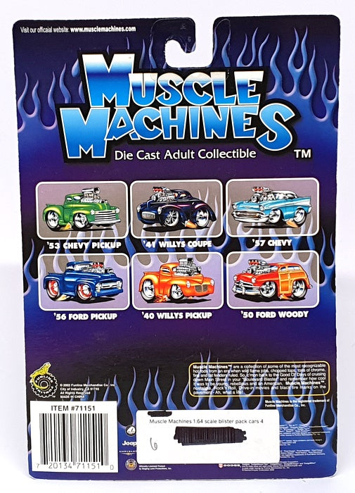 Muscle Machines 1/64 Scale 71151 02-62 - 1963 Plymouth Savoy - Black