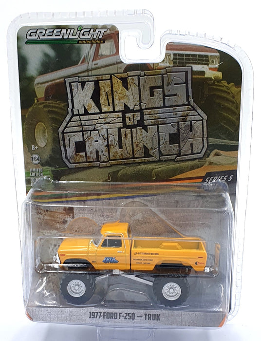 Greenlight 1/64 Scale 49050-B - 1977 Ford F-250 Truk - Yellow