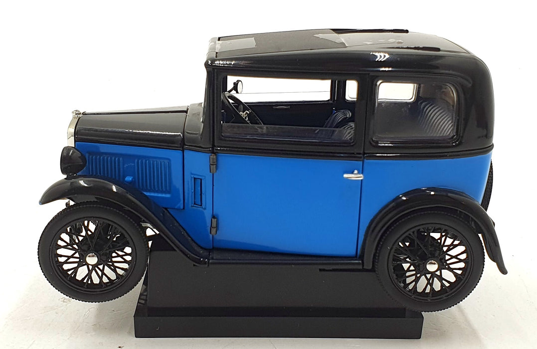 Ricko 1/18 Scale Diecast 32130 - 1932 Austin 7 Deluxe Saloon Blue/Black