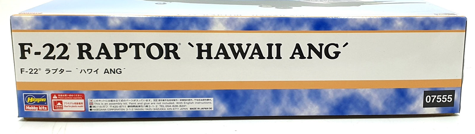 Hasegawa Kits 1/48 Scale 07555 - F-22 Raptor 'Hawaii ANG' Aircraft