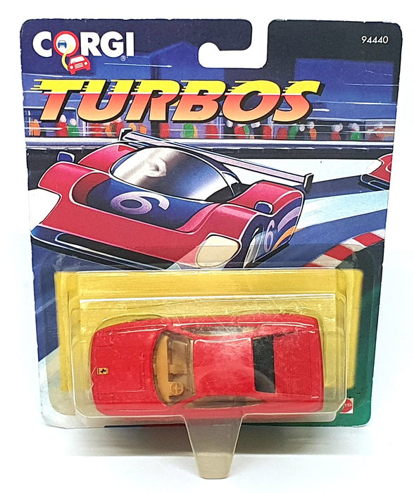 Corgi Turbos Appx 9.5cm Long Diecast 94440 - Ferrari 348 - Red