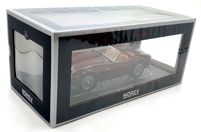 Norev 1/18 Scale Diecast 182758 - AC Cobra 289 1963 - Dark Red