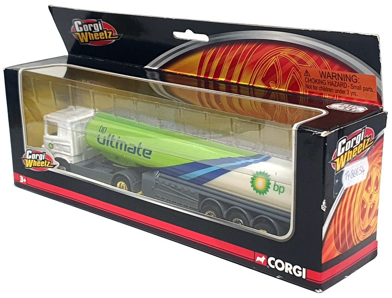 Corgi 22cm Long Diecast TY86634 - Scania Fuel Tanker Truck (BP) White/Green