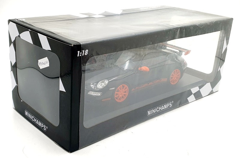 Minichamps 1/18 Scale Diecast 155 062121 - Porsche 911 GT3 RS 2007 - Black