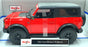 Maisto 1/18 Scale Diecast 31456 - 2021 Ford Bronco Wildtrack - Red