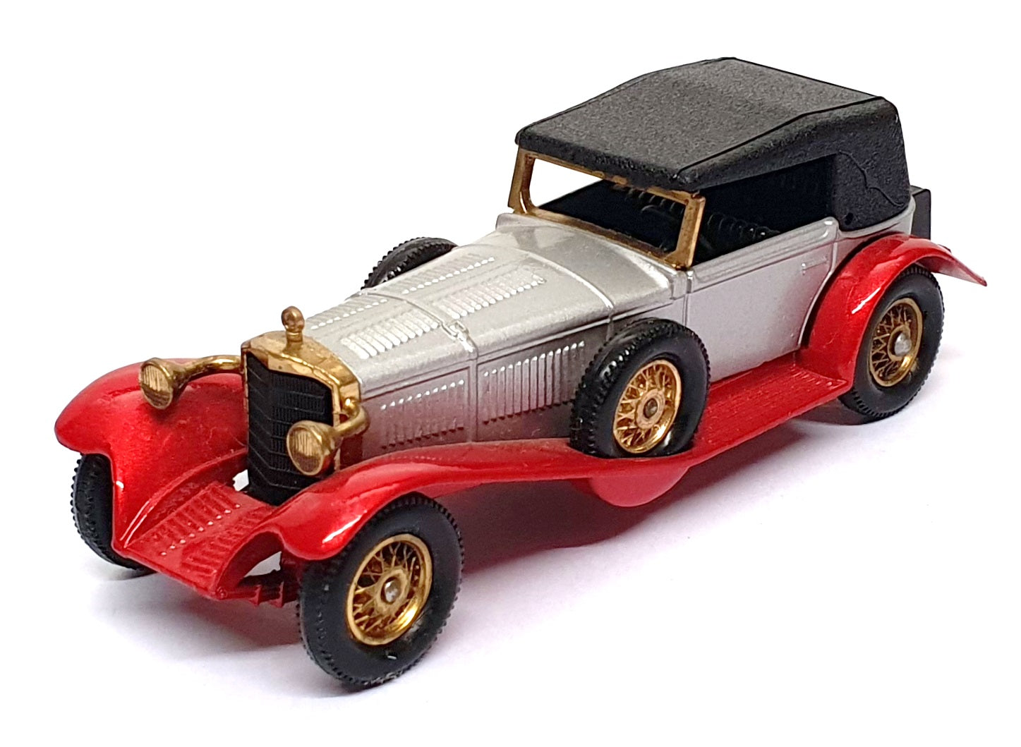 Matchbox Models Of Yesteryear Y-16 - 1928 Mercedes SS Coupe - Silver/Red/Black