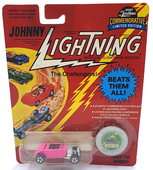 Johnny Lightning 1/64 Scale 100-160 - The Challengers Classic '32 Roadster Pink