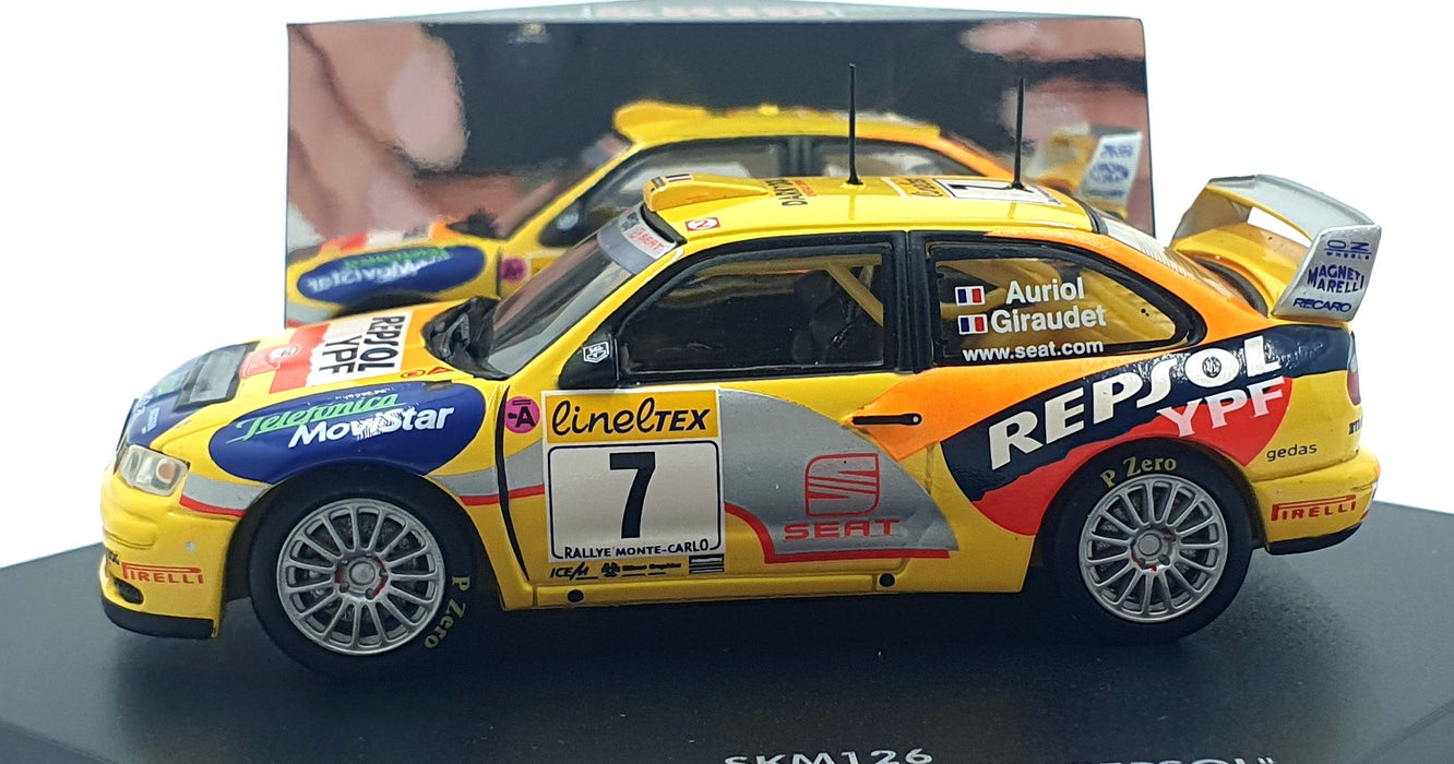 Skid 1/43 Scale SKM126 - Seat Cordoba WRC E2 #7 Monte Carlo Rally 2000