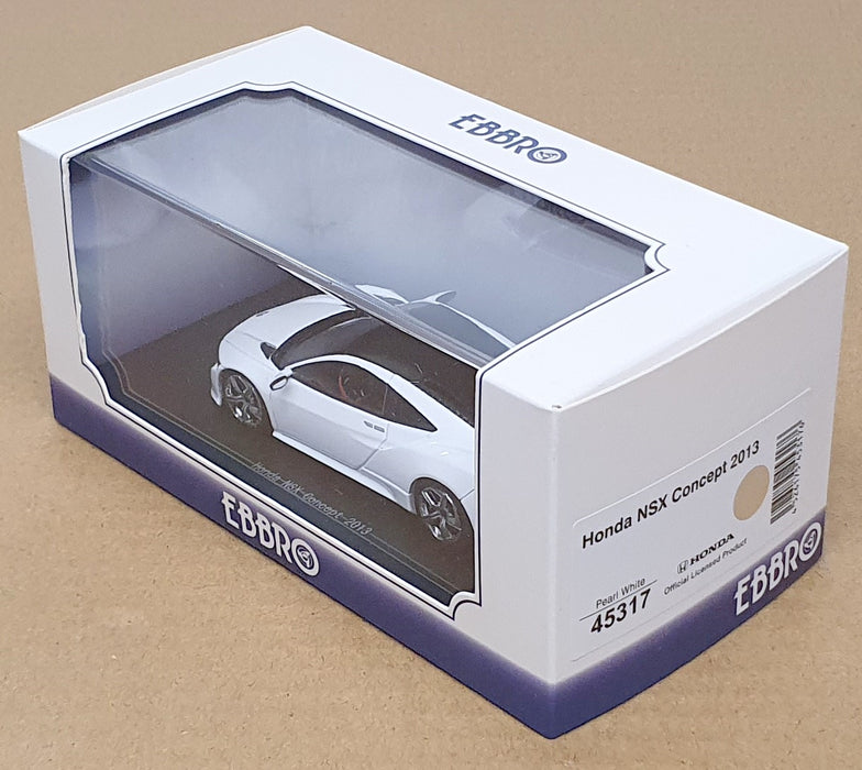 Ebbro 1/43 Scale Diecast 45317 - 2013 Honda NSX Concept - Pearl White