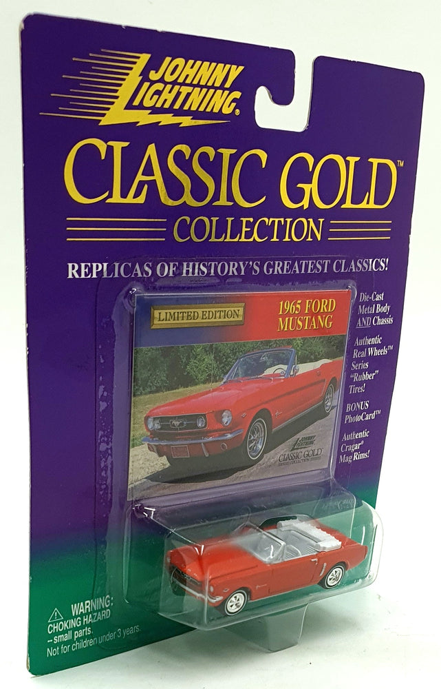 Johnny Lightning 1/64 Scale 404-05 Classic Gold 1965 Ford Mustang - Red