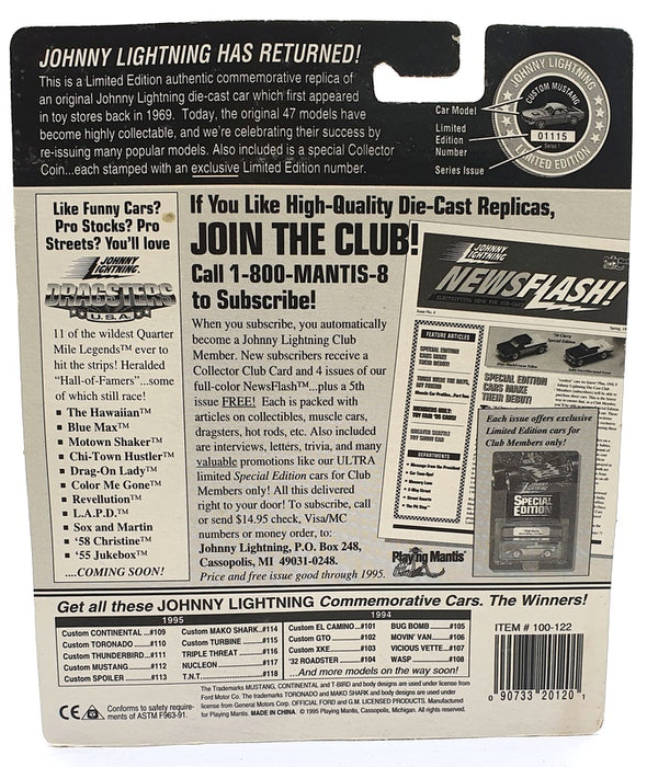 Johnny Lightning 1/64 Scale 100-122 The Challengers Custom Spoiler - Mint Green