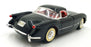 Mira 1/18 Scale Diecast 14126P - 1954 Chevrolet corvette Hard Top - Black