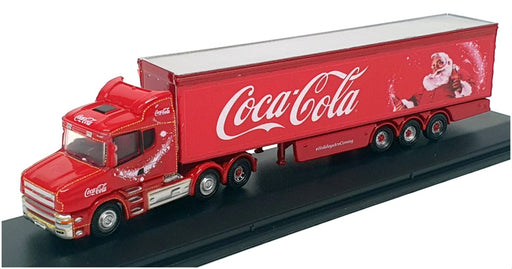 Oxford 1/148 Scale NTCAB007CC - Scania Box Trailer Coca-Cola Christmas Truck