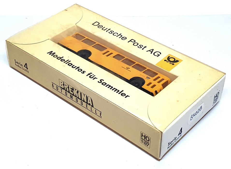 Brekina 1/87 Scale BK02B - Mercedes Benz O 317 K Bus Deutsche Post - Yellow