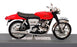 Ixo Models 1/24 Scale MB003 - 1969 Norton Commando Motorbike - Red