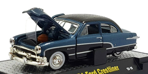 Castline M2 Machines 1/64 Scale  10-16 - 1951 Ford Crestliner - Blue/Black