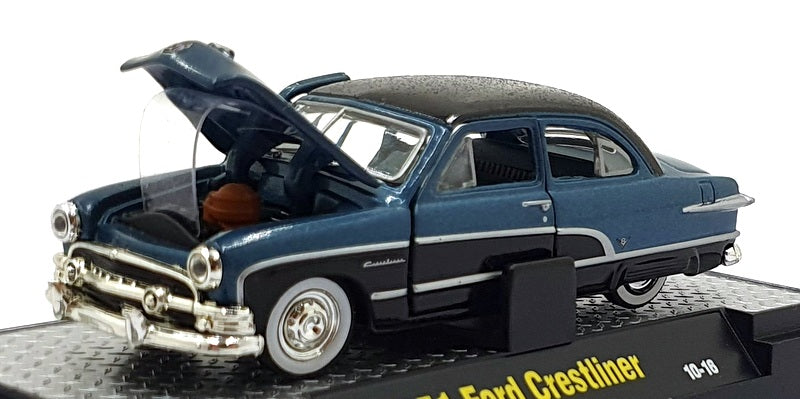 Castline M2 Machines 1/64 Scale  10-16 - 1951 Ford Crestliner - Blue/Black