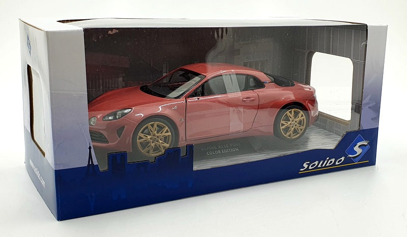 Solido 1/18 Scale Diecast S1801611 - 2021 Alpine A110 Pure - Rose Pink