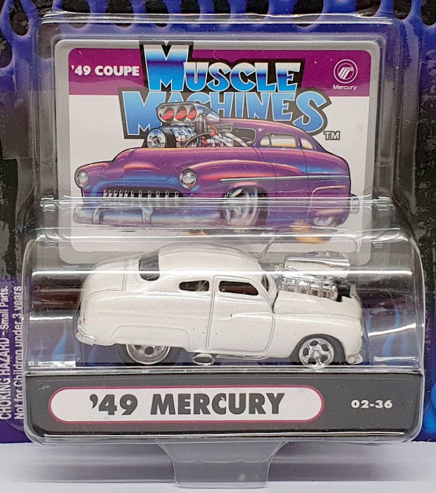 Muscle Machines 1/64 Scale 71161 02-36 - 1949 Mercury - White