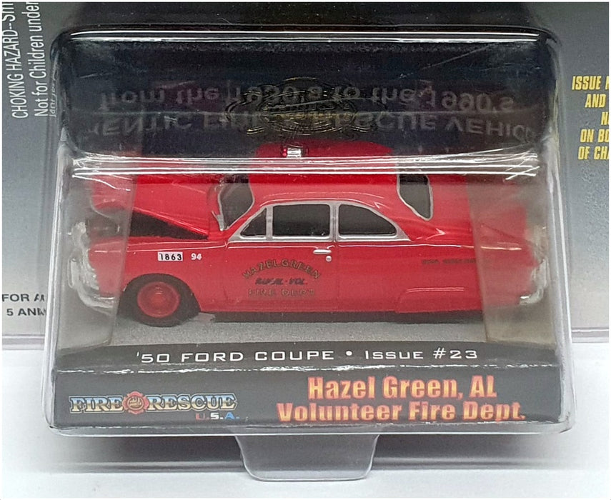 Racing Champions 1/64 Scale 94720 - 1950 Ford Coupe Hazel Green FD - Red