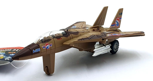 Combat Mission 19cms Pull Back and Go TY2511 - F-14 Tomcat Lights/Sounds Brown