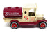 Matchbox Appx 10cm Long Y-3 - 1912 Ford Model T Tanker "Carnation" Cream/Dk Red