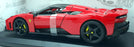 Burago 1/18 Scale Diecast 18-16022 - Ferrari F80 - Red