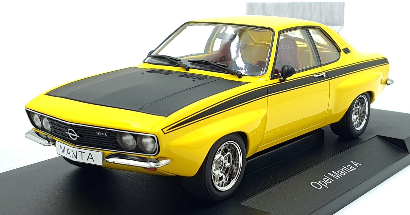 MCG 1/18 Scale Diecast MCG18426 - Opel Manta A - Yellow