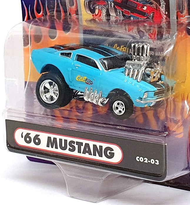 Muscle Machines 1/64 Scale 71171 C02-03 - 1966 Ford Mustang - Blue