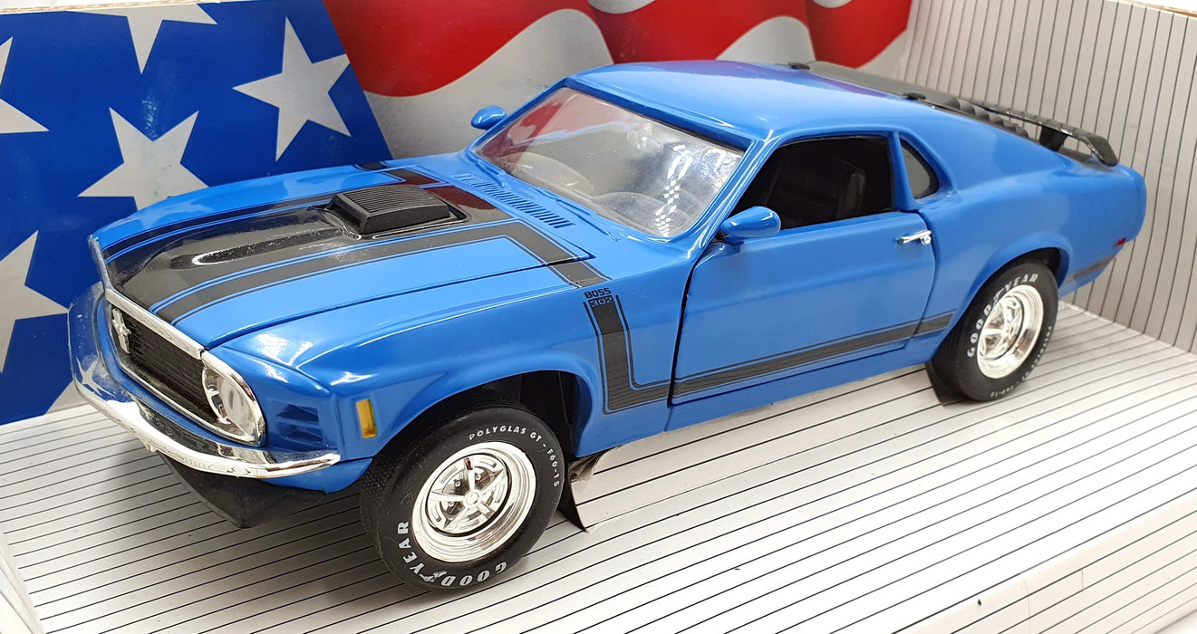 Ertl American Muscle 1/18 Scale 7325 - 1970 Boss Mustang with Shaker Hood