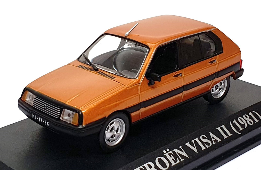 Altaya 1/43 Scale Diecast CV1786 - 1981 Citroen Visa II - Met. Copper
